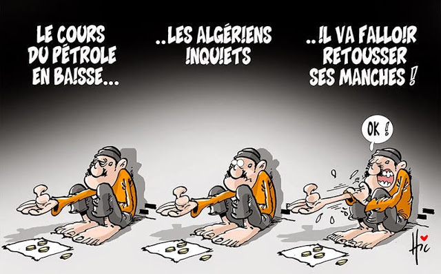Le cours du pétrole en baise … Les Algériens inquiets .. Il va falloir retousser ses manches