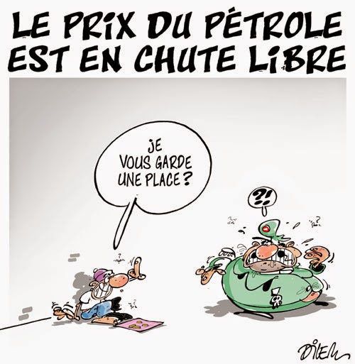 Le prix du pétrole est en chute libre