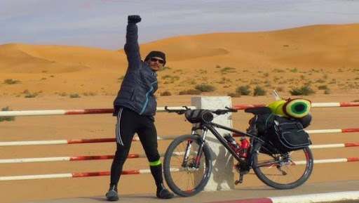 Norine Chouarfia, le vélo comme moyen de sensibilisation aux dangers de la route