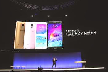 Technologie : Samsung introduit le galaxy note 4