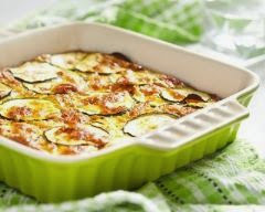 Tournedos gratinés aux champignons et courgettes