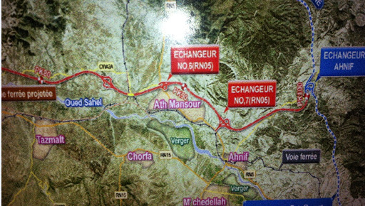 Des propriétaires terriens ont bloqué les travaux du projet d’autoroute reliant Bouira à Bejaia