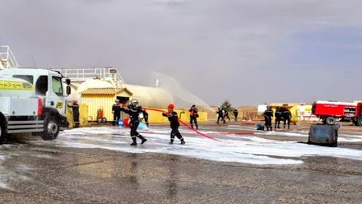 El-Bayadh: simulation d’une explosion suivie d’un incendie dans une unité de Naftal