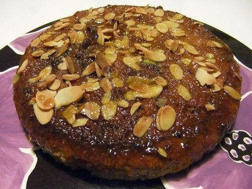 Fougasse au miel et aux amandes