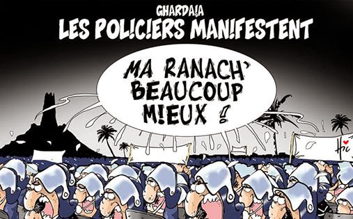 Ghadaia : Les policiers manifestent