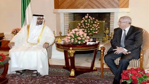 M. Bensalah s’entretient avec le Prince hériter d’Abou Dhabi