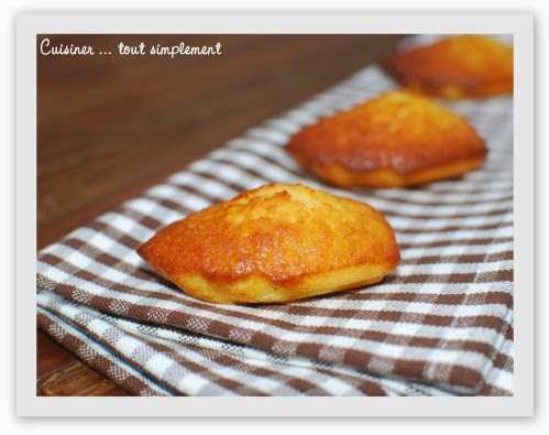 Madeleines au miel et citron