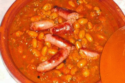 Merguez aux haricots blancs au paprika