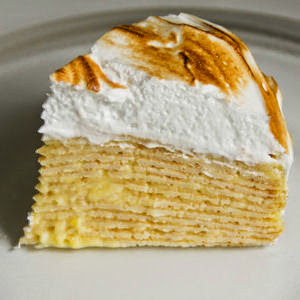 Millefeuille de crêpes au citron