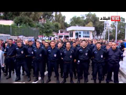 Rassamblement des policiers, devant le palais du Gouvernement à Alger