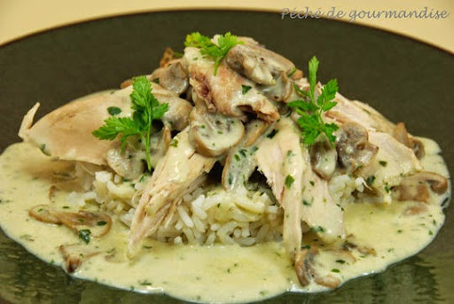 Riz à la crème fraîche