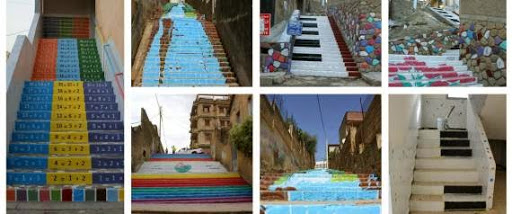 La « révolution » des escaliers colorés en Algérie