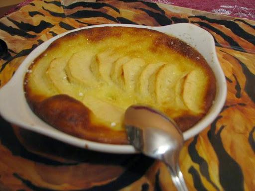 Petits flans pomme-chocolat