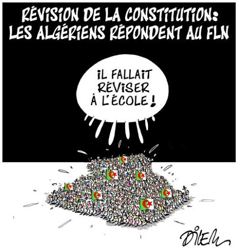 Révision de la constitution: les algériens répondent au FLN