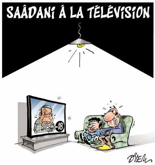Saadani à la télévision