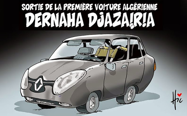 Sortie de la première voiture algerienne : Dernaha djazairia
