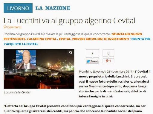 Vente des actifs de l’aciérie italienne Lucchini : L’offre de Rebrab retenue