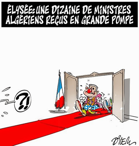 Elyssée: une idzaine de ministres algériens reçus en grande pompe