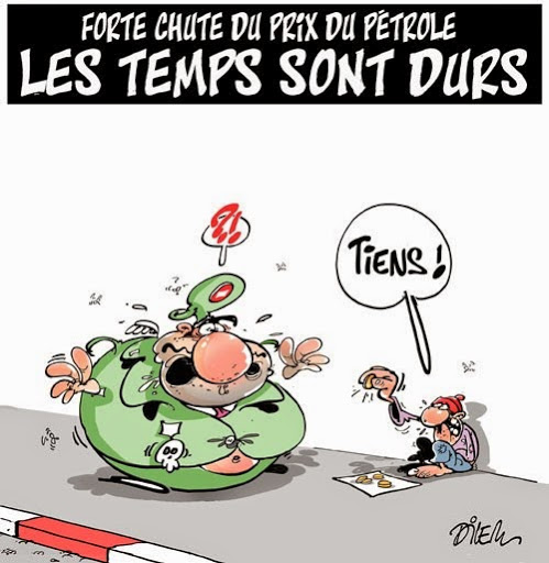 Forte chute du prix du pétrole, les temps sont durs
