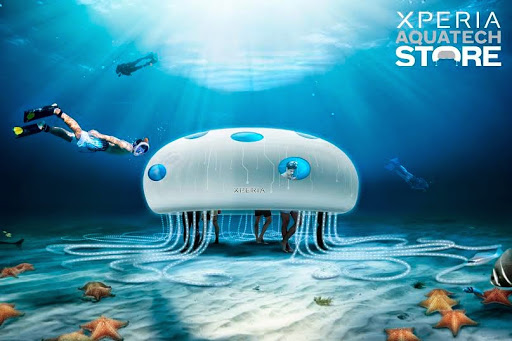Sony Mobile dévoile le design du magasin Xperia Aquatech a Dubai
