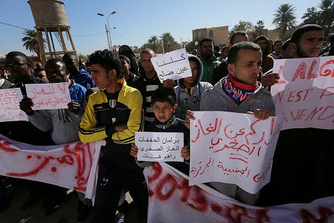 Gaz de schiste : Poursuite de la protestation à In-Salah, d’autres contestations dans certaines wilayas du Sud