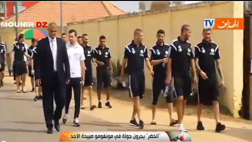 L’équipe nationale algérienne à Mongomo , Une tournée relaxation