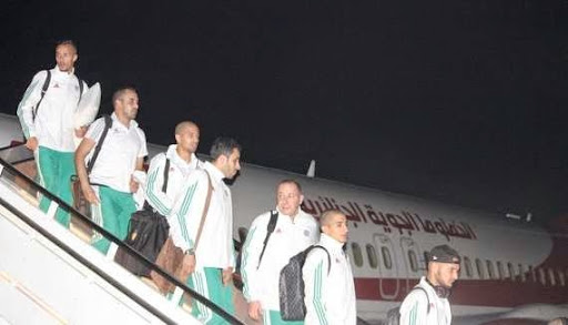 Les verts arrivent à malabo (Guinée) Can 2015