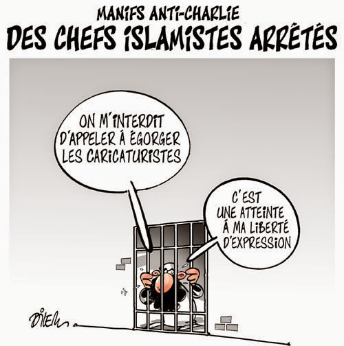 Manifs anti- charlie, des chefs islamistes arrétés