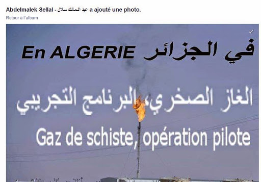Sellal : « L’exploitation du gaz de schiste n’est pas à l’ordre du jour du gouvernement »
