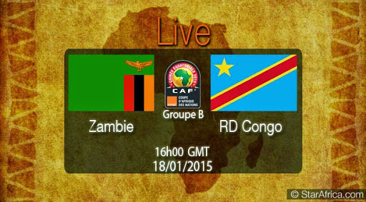 Sur quelle chaine regarder le match Zambie – RD Congo 18 /01/2015 – Can2015
