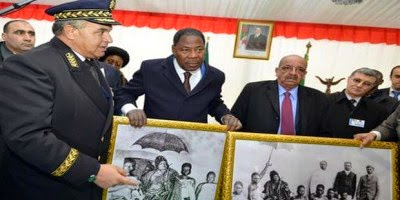 Le président béninois visite à Bilda la résidence du roi Béhanzin