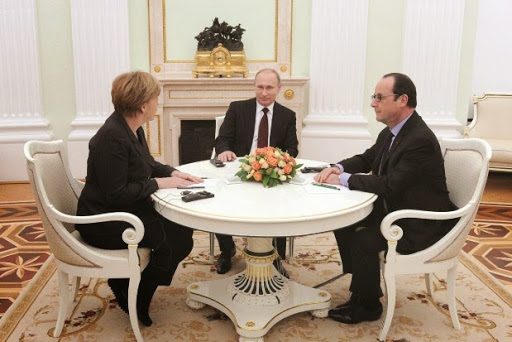 Merkel, Hollande et Poutine d’accord sur la rédaction d’un accord de paix,  Ukraine, espoir de dénouement