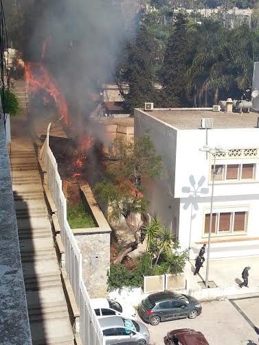 Incendie au Palais du gouvernement