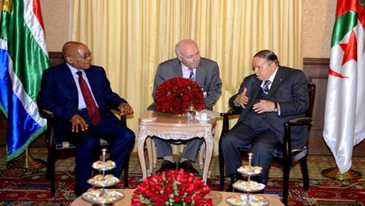 Le président Bouteflika reçoit son homologue Sud-africain
