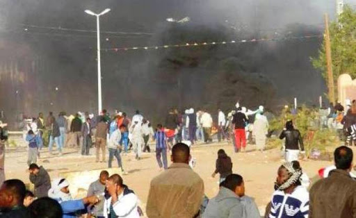 Mouvement anti-gaz de schiste, Affrontement et grève générale à Tamanrasset