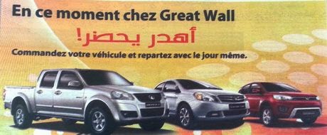 GMS : Livraison dans la journée chez Great Wall