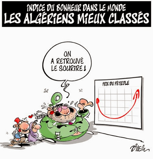 Indice du bonheur dans le monde , les algériens mieux classés