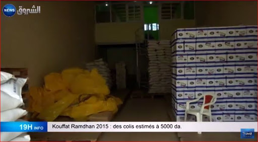 kouffat ramdhan 2015: des colis estimés a 5000 da