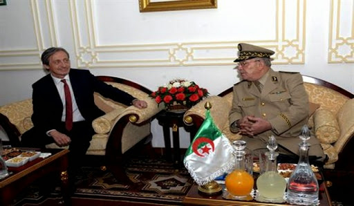 Le général de corps d&rsquo;armée Ahmed Gaïd Salah s&rsquo;entretient avec le ministre tchèque de la Défense