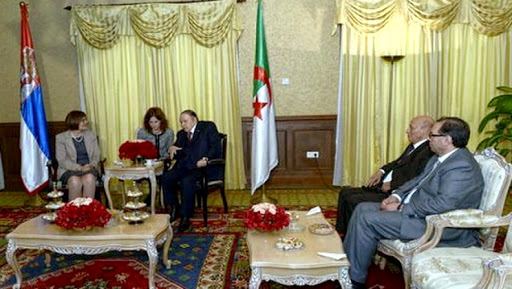 Le président Bouteflika reçoit la présidente de l&rsquo;Assemblée nationale serbe