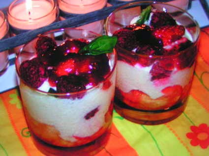 Recette Trifle aux fruits rouges