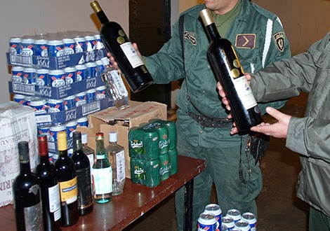 SIDI BEL ABBES : Saisie de plus de 1700 bouteilles d’alcool