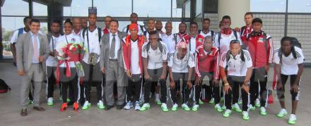 EN : La sélection des Seychelles depuis hier à Alger