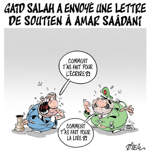Gaid salah a envoyé une lettre de soutien à Amar Saidani