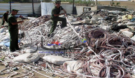 Guelma, Vol de 5,5 km de câbles électriques en cuivre