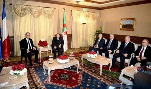 Le président Bouteflika s’entretient avec son homologue français
