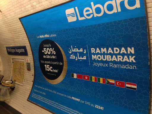 « Ramadan moubarak » et « Joyeux Ramadan » dans le métro parisien