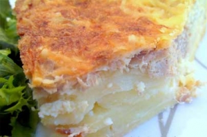 Tarte gratin dauphinois et thon