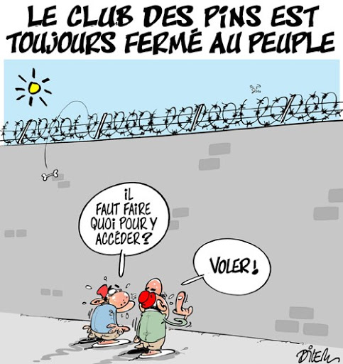 Le club des pins est toujours fermé au peuple