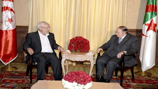 Le président Bouteflika reçoit le président du mouvement tunisien Ennahdha
